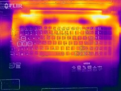 Wärmeentwicklung Oberseite (Last)