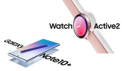Samsung arbeitet eifrig an Werbepostern zu kommenden Neuheiten wie dem Galaxy Note 10 und der Galaxy Watch Active 2.