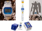 Casios DW-5600 im Gundam-Design kombiniert ein transparentes Gehäuse mit vom RX-78-2 inspirierten Farben und einer speziellen Verpackung
