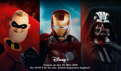 Wer das Jahresabo noch vor dem Start von Disney+ abschließt erhält zehn Euro Rabatt. (Bild: Disney)