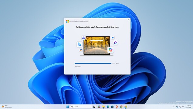 Installation der neuen Microsoft-Settings-App.