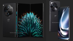 Die Samsung Galaxy Z Fold5 und Honor Magic V2 Alternative OnePlus Open soll noch im August starten, das OnePlus 12 folgt einige Monate später. (Bild: OnLeaks)