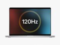 Das neue MacBook Pro besitzt ein 120 Hz schnelles Display, das in Safari aber nach wie vor nicht unterstützt wird. (Bild: Apple, bearbeitet)