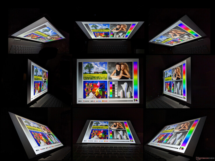 Große IPS-Betrachtungswinkel. Farben und Kontrast verschlechtern sich bei extremen Winkeln