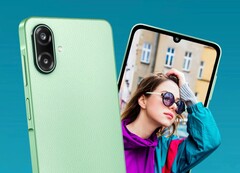 Das Samsung Galaxy F70e 5G setzt auf eine Rückseite mit Leder-Textur.