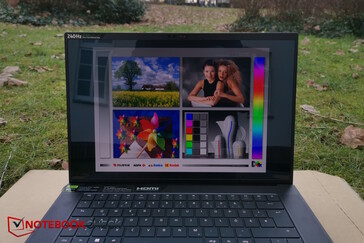 Spiegelndes Display mit guten Kontrasten