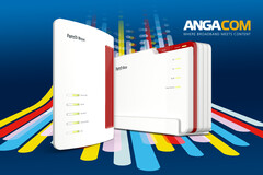 AVM enthüllt auf der ANGA COM diverse neue FRITZ!Boxen. (Bildquelle: AVM)