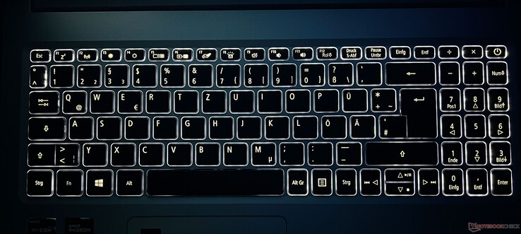 Tastaturbeleuchtung im Dunkeln