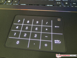 Touchpad mit beleuchtetem Nummernblock