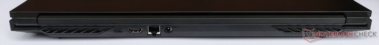 Rückseite: 1x USB 3.2 Gen 2 Typ-C, 1x HDMI, GigabitLAN, Netzanschluss