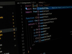 Im Bild: geschriebener Code.
