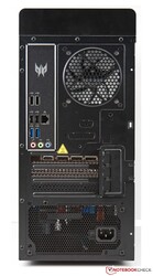 Externe Schnittstellen auf der Rückseite