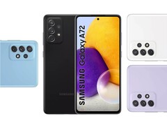 Vier Farboptionen wird es vom Samsung Galaxy A72 geben aber offenbar keine 5G-Version, behaupten die Leaker.