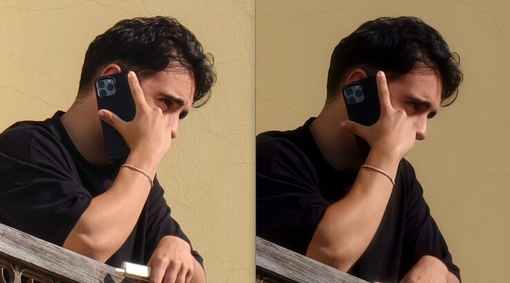 Der Vergleich macht auch hier sicher: Links mit Telekonverter bei 400mm rechts ohne.