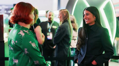Ein Bild von Xbox-CEO Asha Sharma im Gespräch mit BBC.