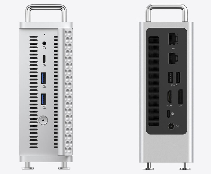 Zweimal Ethernet steht bereit, USB 4 ebenfalls (Bildquelle: Orico)