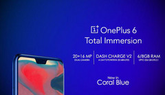 Das OnePlus 6 könnte auch in Korallenblau auf uns warten, der Teaser ist allerdings nicht offiziell bestätigt.