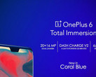 Das OnePlus 6 könnte auch in Korallenblau auf uns warten, der Teaser ist allerdings nicht offiziell bestätigt.
