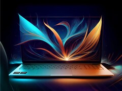 Illustrative Darstellung eines Laptops mit einem Prozessor der AMD-Ryzen-AI-400-Serie