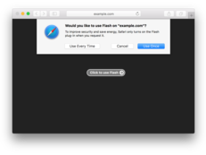 Flash-Inhalte blockiert. Safari will Entwickler und Nutzer auf HTML5-Kurs bringen.