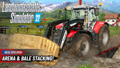 Landwirtschafts-Simulator 22: Neue Multiplayer-Modi Ballenstapeln (Bale Stacking) und Arena.