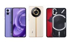 Amazon bietet zum Prime Day Mittelklasse-Smartphones zum Bestpreis. (Bild: Motorola / Realme / Nothing)