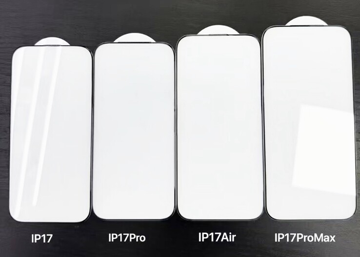 Das iPhone 17 Pro Max ist mit einem 6,9 Zoll Display deutlich größer als das iPhone 17 Air. (Bildquelle: @MajinBuOfficial)