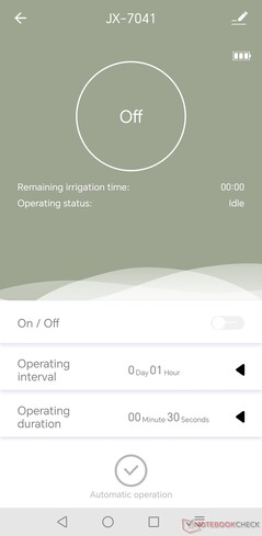 Festgelegt werden die Bewässerungsdauer und die Frequenz