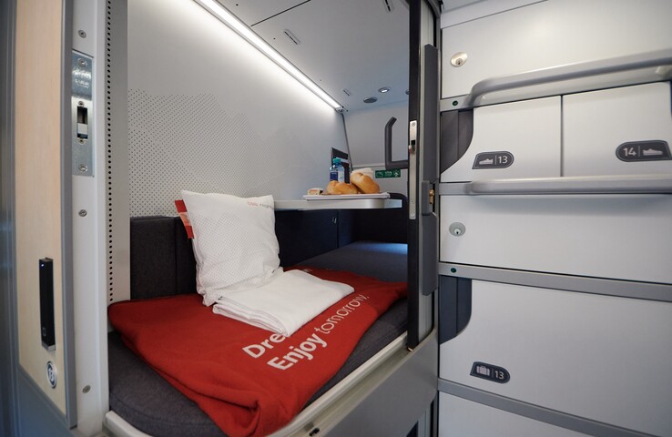 Minicabin in offener Position mit Schließflächern. (Foto: Andreas Sebayang/Notebookcheck.com)