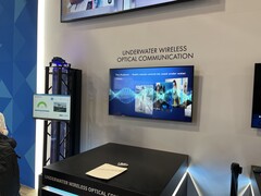 Der Demoaufbau von Kyocera SLD auf der CES 2025. (Bildquelle: Andreas Sebayang/Notebookcheck.com)