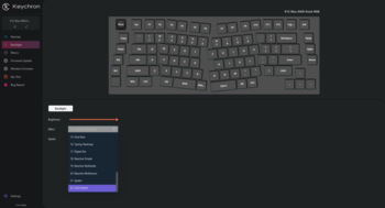 Keychron Launcher RGB-Anpassung Bildschirmfoto