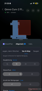 Reinigungs-Einstellungen