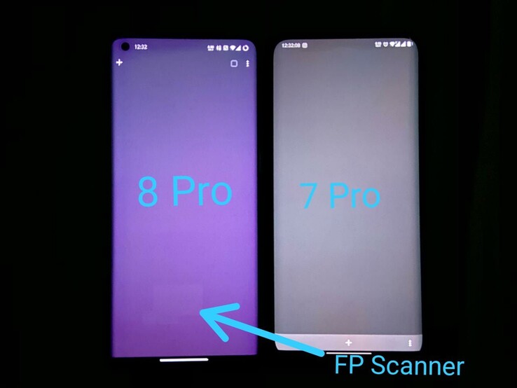 In diesem OnePlus 8 Pro scheint der Fingerabdrucksensor durch.