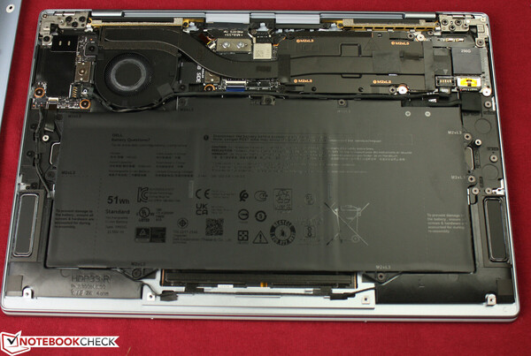 Die SSD und der RAM des Dell XPS 13 9315 sind leider fest verlötet (Bild: Sebastian Jentsch)