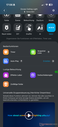 Weitere Optionen