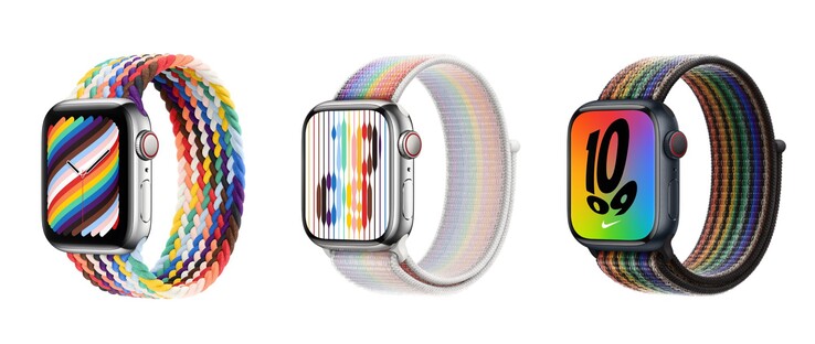 Diese Pride-Armbänder aus den Vorjahren sind noch immer erhältlich. (Bild: Apple)