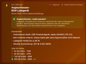 Billige USB-C-Kabel ohne E-Marker-Chip geben keine Auskunft über ihre Geschwindigkeit.