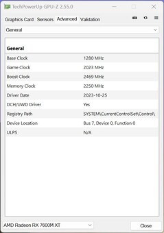 GPU-Z (Minisforum UM780 XTX - OCuLink)