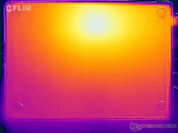 Oberflächentemperaturen Stresstest (Unterseite)