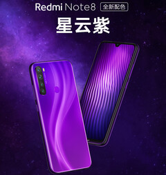 Xiaomi Redmi Note 8: Farbvariante Cosmic Purple erhältlich.