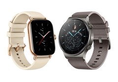 Zwei ordentlich ausgestattete Smartwatches von Amazfit und Huawei gibts aktuell zum Bestpreis. (Bild: Amazfit / Huawei)