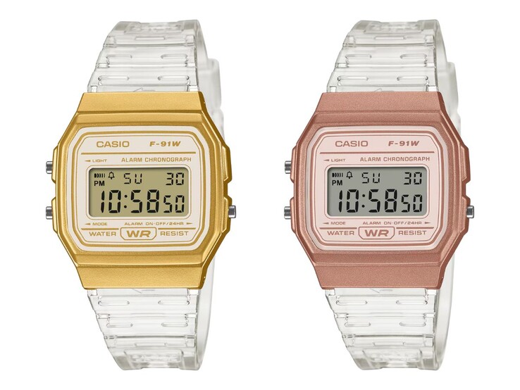 Die Casio F-91WS-7A2 (links) und F-91WS-7A3 (rechts)