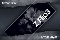 Deutlich widerstandsfähiger dank Armor Skin und Armor Layer: Samsung Galaxy Z Flip3 und Galaxy Z Flip Fold. (Bild: LetsGoDigital)