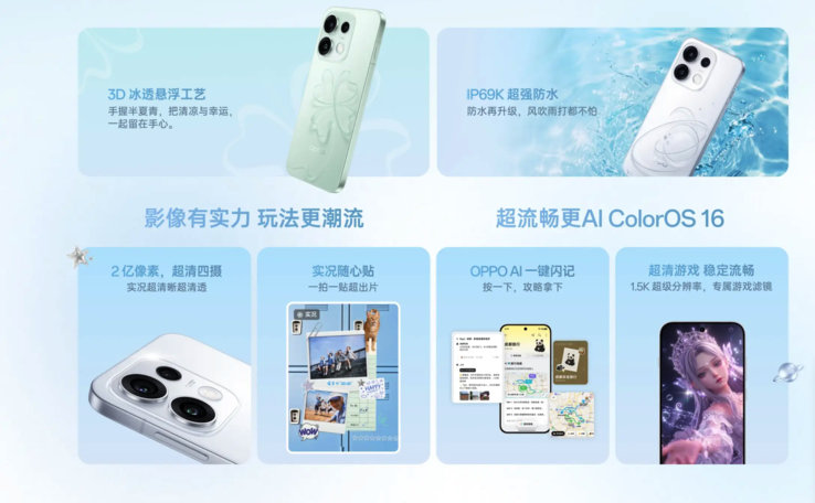 Die wichtigsten Features des Oppo Reno 16t