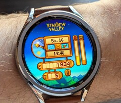 Ein Entwickler hat ein liebevoll animiertes Stardew Valley Zifferblatt für Wear-OS-Uhren veröffentlicht. (Bildquelle: brueqqe)