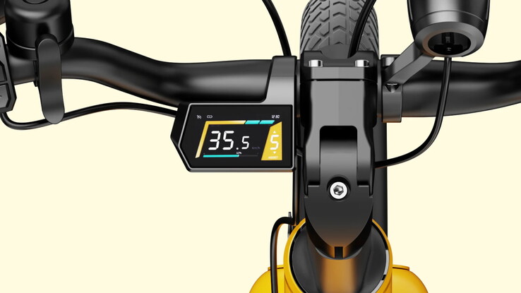 Genutzt wird ein farbiges Bildschirm (Bildquelle: Heybike)