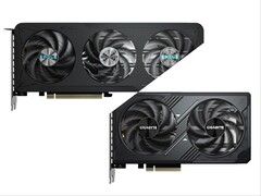 Gigabyte RTX 5060 Ti (links) und RTX 5060 (rechts)