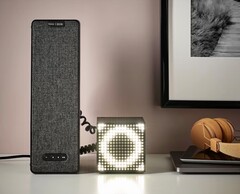 Ikea erweitert seinen beliebten Regal-Lautsprecher um einen Beleuchtungs-Würfel, der auf den Takt der Musik reagieren kann. (Bild: Ikea)