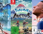Meistverkaufte Spiele in Europa: Pokémon-Legenden Arceus toppt FIFA 22, GT 7, Horizon Forbidden West und Elden Ring.