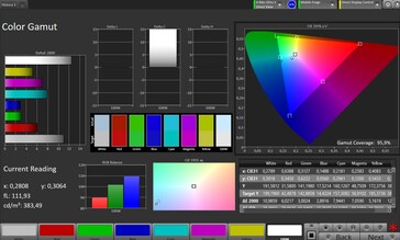 CalMAN Farbraum sRGB